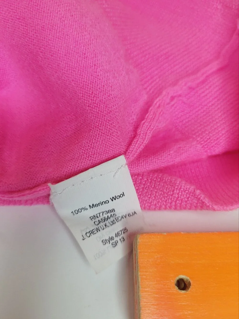 J.Crew 100% Merino Wool Tippi Sweater Pink Women's XXS 3/4 Sleeves Barbie Casual